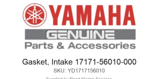 Gasket, Intake 17171-56010-000 - Genuine Yamaha Product available at Flood Marine