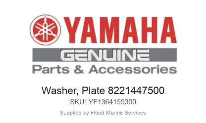 Washer, Plate 8221447500 - Genuine Yamaha Product available at Flood Marine