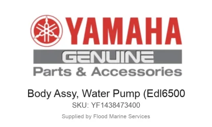 Body Assy, Water Pump (Edl6500 - Genuine Yamaha Product available at Flood Marine