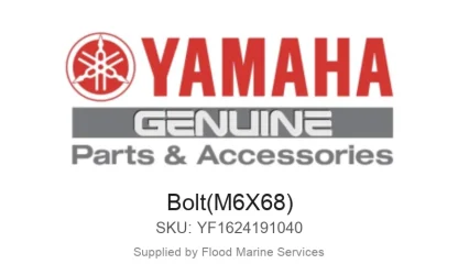 Bolt(M6X68) - Genuine Yamaha Product available at Flood Marine