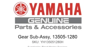 Gear Sub-Assy, 13505-1280 - Genuine Yamaha Product available at Flood Marine