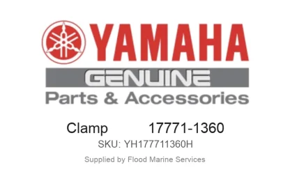 Clamp          17771-1360 - Genuine Yamaha Product available at Flood Marine