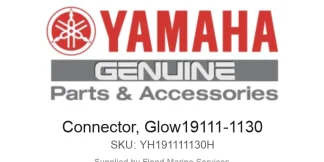 Connector, Glow19111-1130 - Genuine Yamaha Product available at Flood Marine