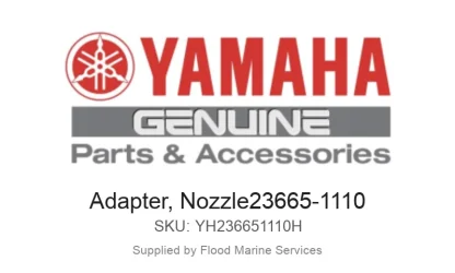 Adapter, Nozzle23665-1110 - Genuine Yamaha Product available at Flood Marine