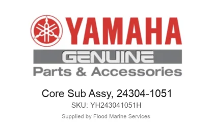 Core Sub Assy, 24304-1051 - Genuine Yamaha Product available at Flood Marine