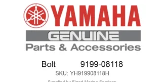 Bolt           9199-08118 - Genuine Yamaha Product available at Flood Marine
