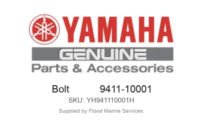 Bolt           9411-10001 - Genuine Yamaha Product available at Flood Marine