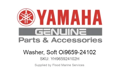 Washer, Soft Oi9659-24102 - Genuine Yamaha Product available at Flood Marine
