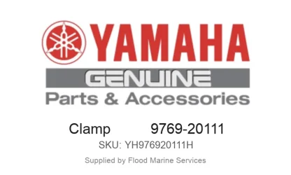 Clamp          9769-20111 - Genuine Yamaha Product available at Flood Marine