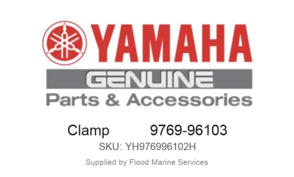 Clamp          9769-96103 - Genuine Yamaha Product available at Flood Marine