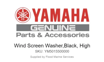 Wind Screen Washer,Black, High - Genuine Yamaha Product available at Flood Marine