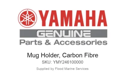 Mug Holder, Carbon Fibre - Genuine Yamaha Product available at Flood Marine