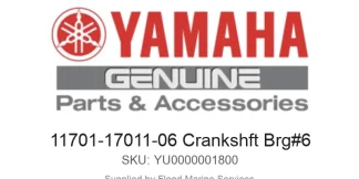 11701-17011-06 Crankshft Brg#6 - Genuine Yamaha Product available at Flood Marine