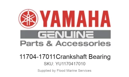 11704-17011Crankshaft Bearing - Genuine Yamaha Product available at Flood Marine