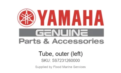 Tube, outer (left) - Genuine Yamaha Product available at Flood Marine