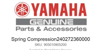 Spring Compression240272360000 - Genuine Yamaha Product available at Flood Marine