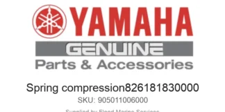 Spring compression826181830000 - Genuine Yamaha Product available at Flood Marine