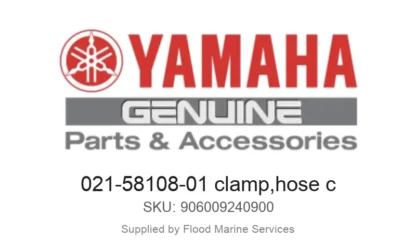021-58108-01 clamp,hose c - Genuine Yamaha Product available at Flood Marine