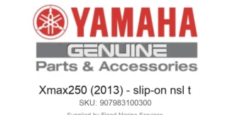 Xmax250 (2013) - slip-on nsl t - Genuine Yamaha Product available at Flood Marine