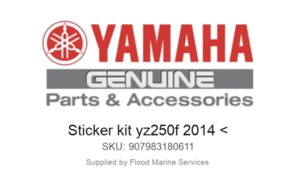 Sticker kit yz250f 2014 < - Genuine Yamaha Product available at Flood Marine