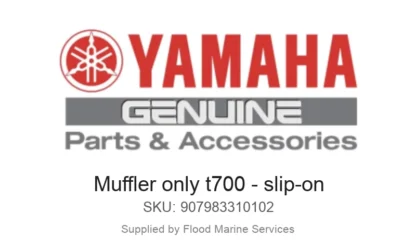 Muffler only t700 - slip-on - Genuine Yamaha Product available at Flood Marine