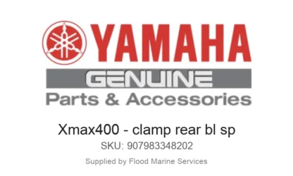 Xmax400 - clamp rear bl sp - Genuine Yamaha Product available at Flood Marine