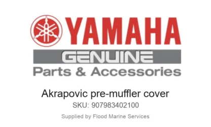 Akrapovic pre-muffler cover - Genuine Yamaha Product available at Flood Marine