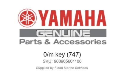 0/m key (747) - Genuine Yamaha Product available at Flood Marine