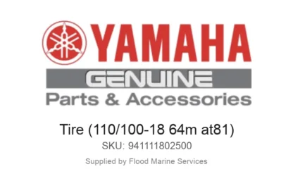 Tire (110/100-18 64m at81) - Genuine Yamaha Product available at Flood Marine