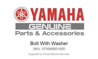 Bolt With Washer - Genuine Yamaha Product available at Flood Marine