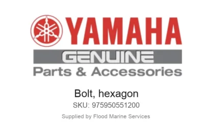 Bolt, hexagon - Genuine Yamaha Product available at Flood Marine