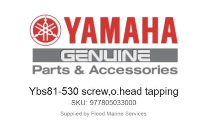 Ybs81-530 screw,o.head tapping - Genuine Yamaha Product available at Flood Marine