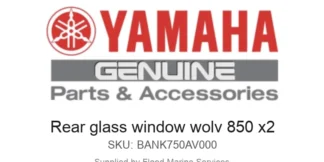 Rear glass window wolv 850 x2 - Genuine Yamaha Product available at Flood Marine