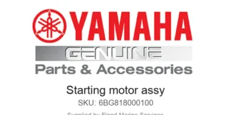 Starting motor assy - Genuine Yamaha Product available at Flood Marine