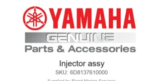 Injector assy - Genuine Yamaha Product available at Flood Marine