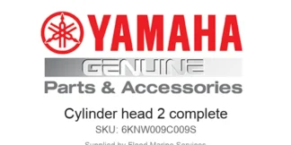 Cylinder head 2 complete - Genuine Yamaha Product available at Flood Marine