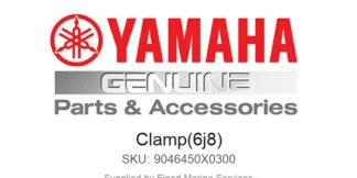 Clamp(6j8) - Genuine Yamaha Product available at Flood Marine