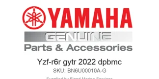 Yzf-r6r gytr 2022 dpbmc - Genuine Yamaha Product available at Flood Marine