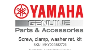 Screw, clamp, washer ret. kit - Genuine Yamaha Product available at Flood Marine