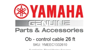 Ob - control cable 26 ft - Genuine Yamaha Product available at Flood Marine